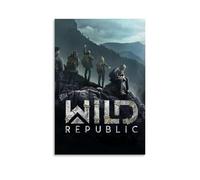 HWUEWQLERJI Wild Republic - Póster decorativo vintage para pared, pintura estética, lienzo decorativo para sala de estar, dormitorio, 40 x 60 cm, estilo sin marco
