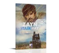 HWUEWQLERJI Zayn Stairway To The Sky Tour Posters - Póster de pared vintage, pintura decorativa estética, lienzo decorativo para sala de estar, dormitorio, 50 x 75 cm, estilo marco