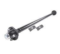 HwUPHohBH 4 bujes de lengüeta, Eje de Remolque de Barco con Cara de buje de 60 Pulgadas con Kit de bujes tensores de 4 x 4 Pulgadas, 2000 Libras