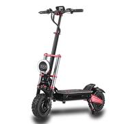 HWWH Patinete Electrico Adulto Potente Plegable Scooter Eléctrico Todoterreno Dual Motor Dual Drive 11in Neumáticos de Vacío Carga máxima 200KG Batería de Litio de 60V 38Ah