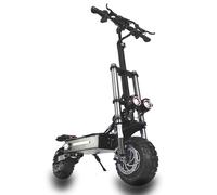 HWWH S3 Patinete Electrico Adulto Potente Plegable Scooter Eléctrico Todoterreno Dual Motor Dual Drive 11in Neumáticos de Vacío Carga máxima 400KG Batería de Litio de 60V 38Ah