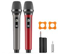 HWWR Máquina de karaoke con 2 micrófonos inalámbricos para adultos