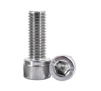 HWWW 304 A2 redondo de acero inoxidable ISO7380 perno Allen DIN912 hexágono cabeza hueca hexagonal tornillo M2 M2.5 M3 M4 M5 M6 M8 L = 4-55mm 5-55 Uds(Stainless (DIN912),40MM_M3(55PCS))