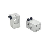 HWWW Abrazadera de fijación de pilar de soporte de fijación de eje de aleación de aluminio con carcasa de rodamiento de abrazadera de tubo de soporte(Bore diameter - 15mm)