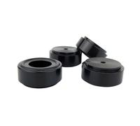 HWWW Amplificador de Audio, Altavoz, Fuente de alimentación, Carcasa, pies, Audio, Ordenador, chasis, amortiguación de absorción, Alfombrillas for pies de Aluminio, 39 * 17mm(Silver)