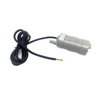 HWWW Bomba de agua sumergible con cepillo, 12 V CC, 24 V CC, con enchufe hembra, caudal máximo de 1000 l/h, elevación máxima de 5 m.(12V Black)