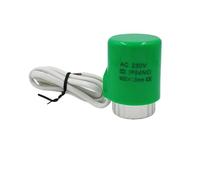 HWWW Cabezal de válvula de actuador térmico eléctrico de 230 V, NO NC, for termostato, colector, radiador de calefacción por suelo radiante, normalmente abierto/cerrado(Green normally open1)