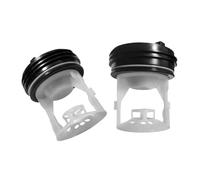 HWWW For lavadora, filtro de bomba de drenaje, anillo de sellado blanco de plástico, tapones de agua, piezas de lavadora(Filter B)