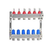 HWWW Kit De Colector De Acero Inoxidable S304 G1"*50MM | Tornillo Termostático Del Medidor De Flujo(5 ports)