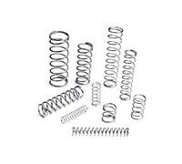 HWWW Lote de 20 resortes de compresión pequeños de acero inoxidable de 0,8 mm, diámetro exterior de 5/6/7/8/9/10/11/12/13/14/15 mm, longitud de 5 mm a 50 mm.(10mm,10mm)