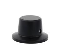 HWWW Perilla de Volumen de Aluminio for Amplificador de Audio, potenciómetro, diámetro del Mango 44mm, Altura 22mm(Polished Silver)