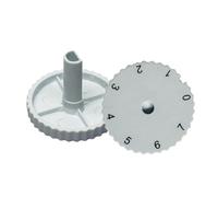 HWWW Perilla del termostato, cubierta del controlador del eje en forma de D, interruptor de ajuste, tapa del botón de temperatura de 7 niveles for refrigerador, 2 uds.