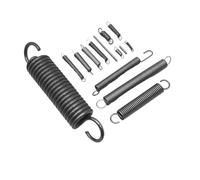 HWWW Resorte de tensión de acero for resorte, gancho simple, gancho abierto, diámetro del alambre de 2 mm, diámetro exterior de 14 mm, longitud 40/50/60/70/80/90/100/120/150 mm.(120mm,2.0mm(2pcs))