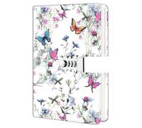 HwxBen Diario personal A5 con 244 páginas y cerradura con combinación - Protege tus notas y pensamientos de forma segura. Papel de 100 g, escritura suave y sin traspaso de tinta.