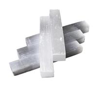 HWXMUGLXL 1pc 200g Quartz Crystal Selenite Stick Wand White Gypsum Column 70-90MM Gemstone Stone
