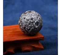 HWXMUGLXL 40mm Crystal Meteorite Planet Ornaments Raw Stone Ball 's Teaching Play Creative Gift,H Gemstone Stone