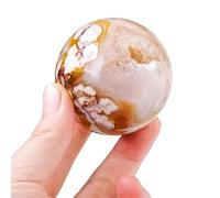 HWXMUGLXL Agate Crystal Sphere - Ore Raw Stone Ball for Feng Shui, Christmas Decor and Home Decoration,45~50cm Gemstone Stone