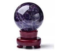 HWXMUGLXL Amethyst Ball Quartz Crystal Sphere for Home Decor Divination Witchcraft Fortune Telling Gifts,50mm Gemstone Stone