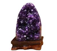 HWXMUGLXL Amethyst Cluster Quartz Crystal Rock Geode Deep Purple Raw Stone for Collectors Home Decoration,About 600g Gemstone Stone