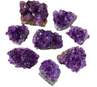 HWXMUGLXL Amethyst Crystal, Geode Crystals, Cristal Stone, Raw Cluster, Protection, Purple, Gifts Multiple Single,30G Gemstone Stone