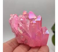 HWXMUGLXL Angel Aura Crystal Cluster Electroplating Titanium Coating Quartz Ornaments (Size : 130-160g) Gemstone Stone