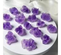 HWXMUGLXL Beautiful Amethyst Cluster Flower Irregular Crystal Quartz Aquarium Gift (Size : 50g) Gemstone Stone