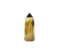 HWXMUGLXL Beautiful Crystal Column Stone Citrine Tower Magic Wand Obelisk Ornament for Home Decor Pyramid (Size : 8-9cm) Gemstone Stone