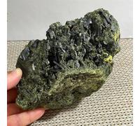 HWXMUGLXL Beautiful Green Tourmaline Crystal Rough Stone Rock Ornaments (Size : 550-600g) Gemstone Stone