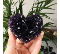 HWXMUGLXL Beautiful Heart Shaped Uruguayan Amethyst Cluster Quartz Crystal (Size : 6.5-7cm) Gemstone Stone