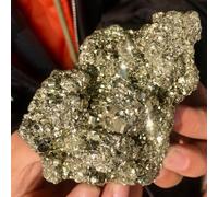 HWXMUGLXL Beautiful Pyrite Crystal Cluster Irregular Stone Rock Sample (Size : 410-450g) Gemstone Stone