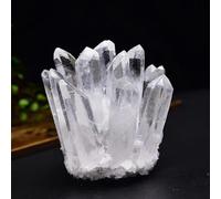 HWXMUGLXL Cluster of Crystals Raw Quartz Transparent White curative Stone Precious Rough Champion,400~500g Gemstone Stone