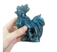 HWXMUGLXL Crystal 4 Inch Carving Animal Cock Sculpture Gemstone Ornament for Home Decor (Color : Labradorite) Gemstone Stone