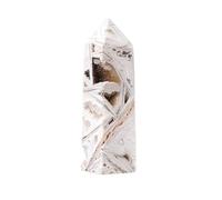 HWXMUGLXL Crystal Agate Geode Four-Prism Ornaments Single-Pointed Column Home Decoration Gemstone Stone