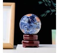 HWXMUGLXL Crystal Ball Bluestone Sunstone Home Porch Decoration Ornaments Feng Shui Ornament,60~65mm Gemstone Stone