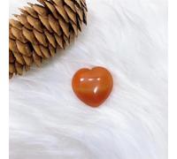 HWXMUGLXL Crystal Carnelian Heart Shaped Quartz Home Decoration Ornament Gift (Color : Red Agate 30MM, Size 1PC) Gemstone Stone