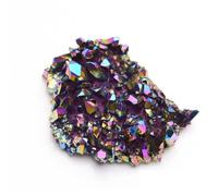 HWXMUGLXL Crystal Cluster Electroplated Colorful Rainbow Plated Amethyst Raw Stone Ornaments,300g Gemstone Stone