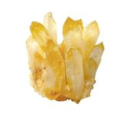 HWXMUGLXL Crystal Cluster Quartz Crystals Stone Columnar Gift Ornaments Large,Yellow,500~600g Gemstone Stone