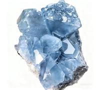 HWXMUGLXL Crystal Clusters, Raw Crystals Blue Rough Gemstone Unpolished Spiritual for Polishing, Sanding, DIY, Decor, Collection, Crafts,200g Gemstone Stone