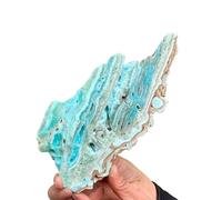 HWXMUGLXL Crystal Hemimorphite Slice Ore Crystals Rock Rough Stone Gemstonesdesktop Ornament,80~180g Gemstone Stone