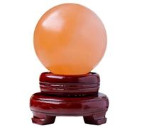 HWXMUGLXL Crystals Orange Crystal Ball Gemstone Sphere Sculpture Figurine Polished Feng Shui Divination Home Ornaments,65-70mm Gemstone Stone