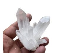 HWXMUGLXL Decorative Ornaments White Crystal Cluster Transparent Quartz Ore Point Home Decoration Crafts (Size : 40-50g) Gemstone Stone