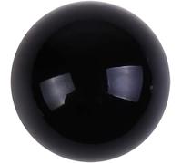 HWXMUGLXL Divination Black Obsidian Crystal Ball with Stand Fengshui Polished Stone Sphere Home Tabletop Decorations Ornaments for Display,200mm/7.9in Gemstone Stone