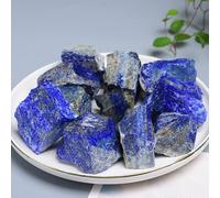 HWXMUGLXL Lapis Lazuli Stone Crystal Bule Color Rough Home Decor Fish Tank Flower Decoration (Size : 190-200g (1pack)) Gemstone Stone