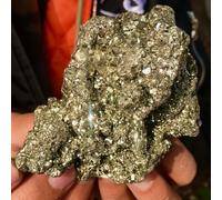 HWXMUGLXL Pyrite Crystal Cluster Irregular Stone Rock Sample Home Decoration Raw Crystals Ornaments (Size : 50-100g) Gemstone Stone