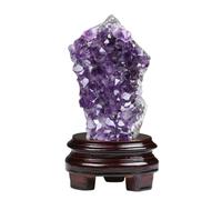HWXMUGLXL Raw Amethyst Crystal Cluster Geode Gemstone Quartz Crystals Rock for Yoga Home Decor, 2000g Gemstone Stone