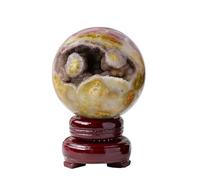 HWXMUGLXL Raw Crystal Agate Ball, Stone,55~60mm Gemstone Stone