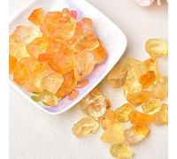 HWXMUGLXL Raw Crystals Stone Minerals Amethyst Rose Quartz Irregular Shape Rough Rock Aquarium Decoration (Color : Citrine, Size 100g) Gemstone Stone