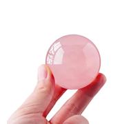 HWXMUGLXL Rose Crystal Ball Ornaments Hibiscus Rough Stone Polished Home Office,40~50mm Gemstone Stone