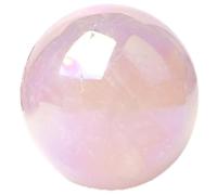 HWXMUGLXL Rose Quartz Crystal Ball-Pink Crystals Sphere and Gemstones Feng Shui Spiritual Includes Gift Gifts Electroplating Process for Women,50mm Gemstone Stone