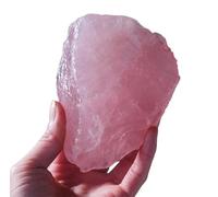 HWXMUGLXL Rough Stones Crystal Rose Quartz Raw Gemstones for Tumbling, Polishing, Fish Tank Decoration DIY, Home,Cabbing,1000-1500g Gemstone Stone